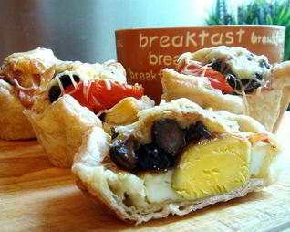 Тарталетки с яйцом к завтраку