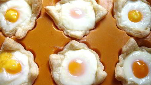 тарталетки с яйцом к завтраку