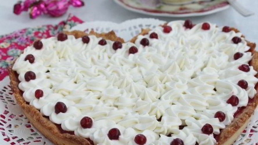 Рецепт брусничного тарта