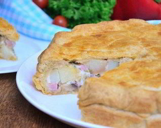 Картофельный тарт с грибами