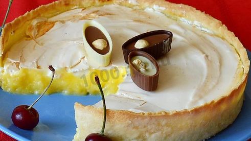 лимонный тарт с меренгой