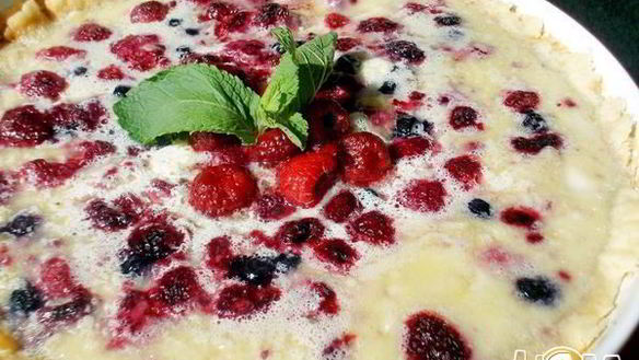 Рецепт Малинового тарта с белым шоколадом