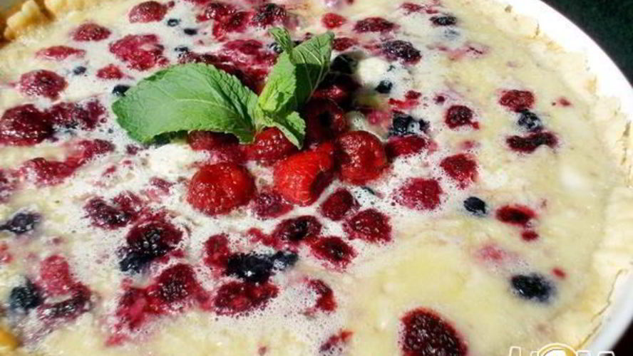 Рецепт малинового тарта с белым шоколадом