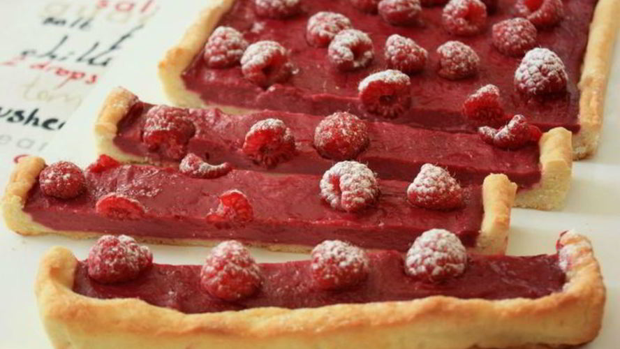 Рецепт малинового тарта