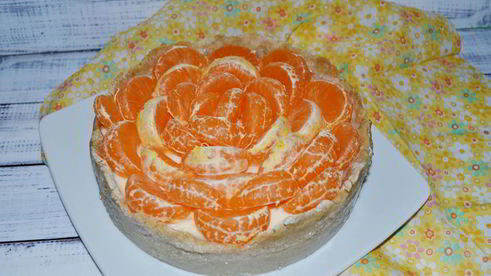 мандариновый тарт