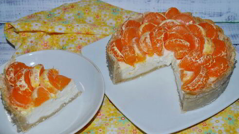 мандариновый тарт