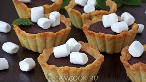 мини-тарты с шоколадом