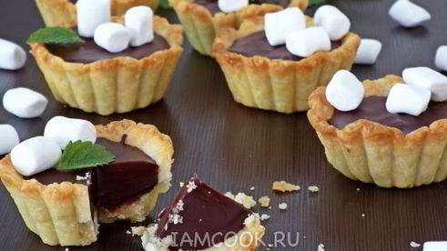 мини-тарты с шоколадом
