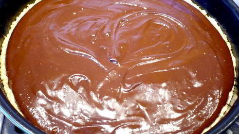 шоколадно-арахисовый тарт