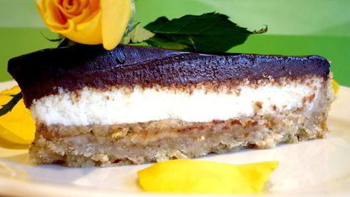 шоколадно-арахисовый тарт