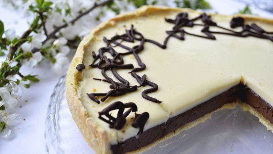 Рецепт тарта два шоколада