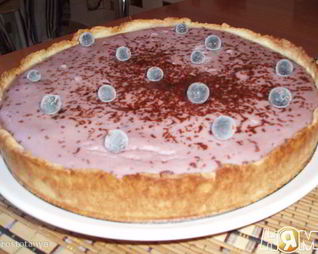 Тарт йогуртово-творожно-банановый