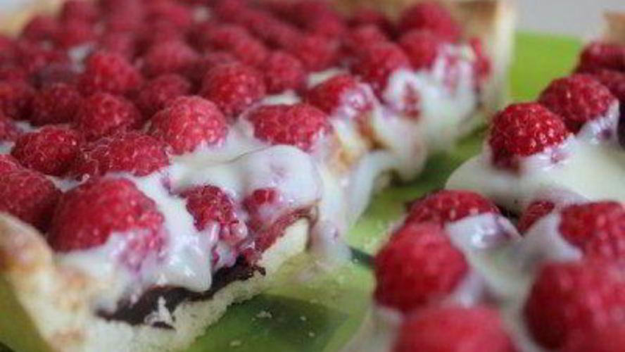 Рецепт тарта малинового