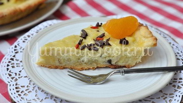 Рецепт Тарта с бананом и кокосовым молоком