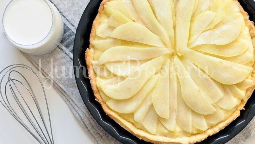 Рецепт тарта с кокосовым молоком и грушами