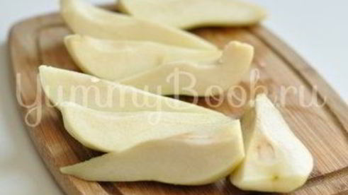 тарт с кокосовым молоком и грушами