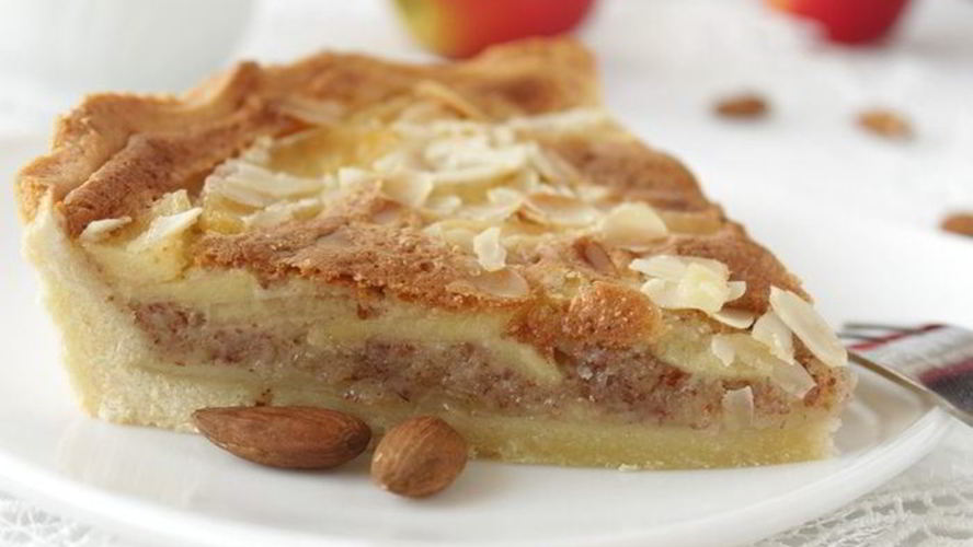 Рецепт тарта с миндалем и яблоками