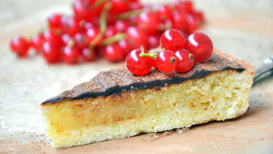 Рецепт тарта с миндальным кремом и шоколадом