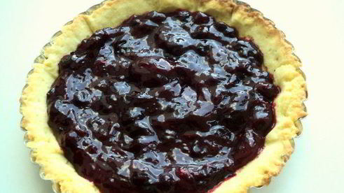 тарт со смородиной и творогом