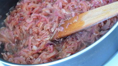 тарт татен с карамелизованным луком