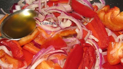 тарт татен со сладким перцем