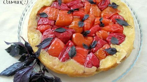 тарт татен со сладким перцем