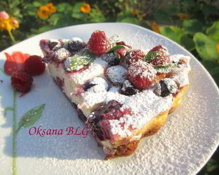 Тарт ягодно-творожный