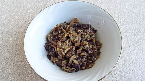 тартинки с грибами и творогом