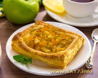 Тарты с тыквой и яблоками