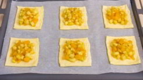 тарты с тыквой и яблоками