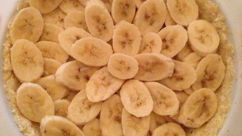 заливной банановый тарт