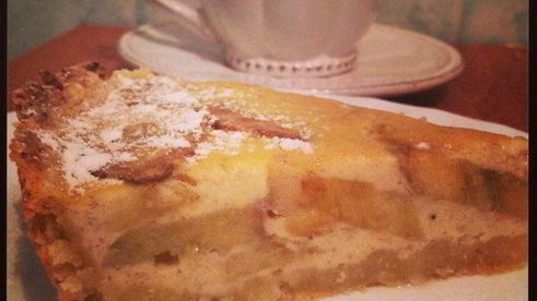 заливной банановый тарт