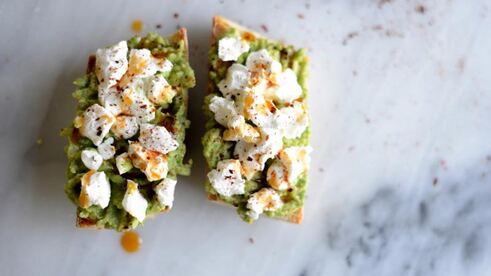 тосты с авокадо