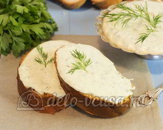 Творожная закуска с зеленью и чесноком