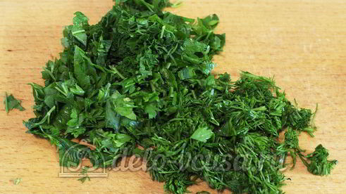 творожная закуска с зеленью и чесноком