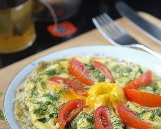 Большой австралийский завтрак с яичницей