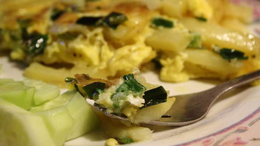 Рецепт картофеля в яичнице пир студента