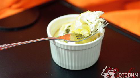 пикантная яичница в формочках