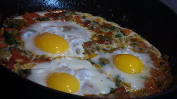 Рецепт Шакшуки еврейской яичница