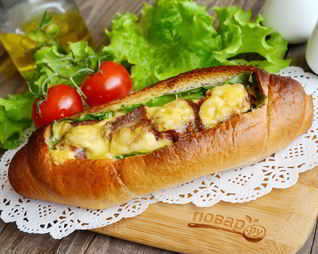 Сказочная булка с яичницей внутри