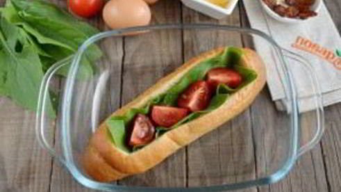 сказочная булка с яичницей внутри