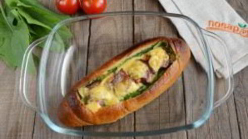 сказочная булка с яичницей внутри