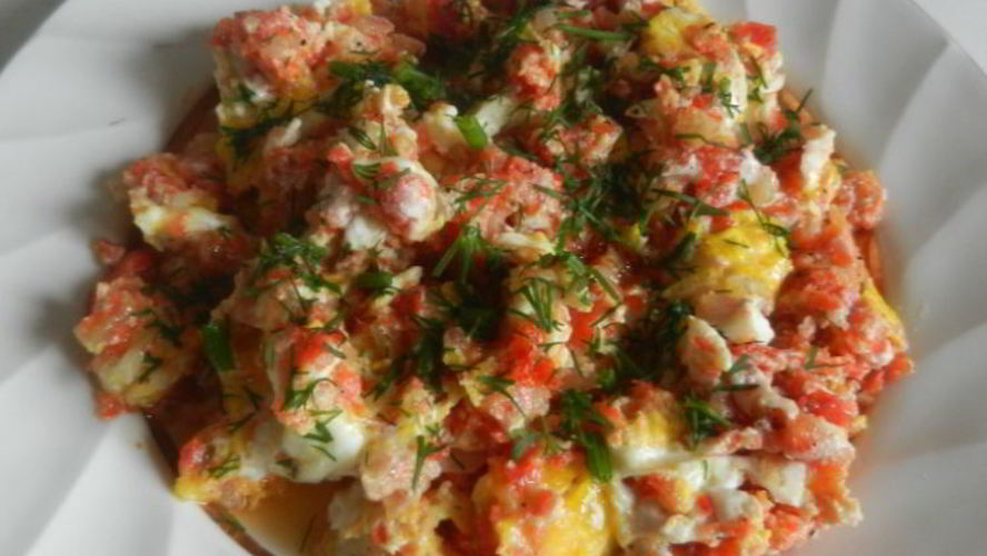 Рецепт вкусной яичницы