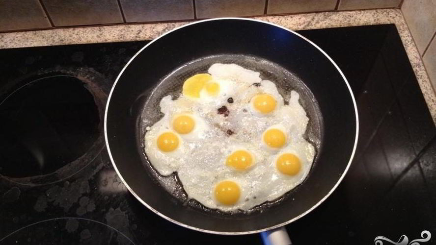 Рецепт яичницы из перепелиных яиц