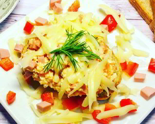 Яичница на хлебе