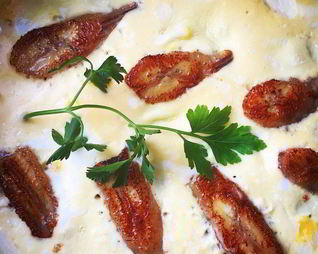 Яичница с бананом