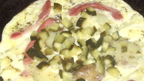 Рецепт Яичницы с огурцами