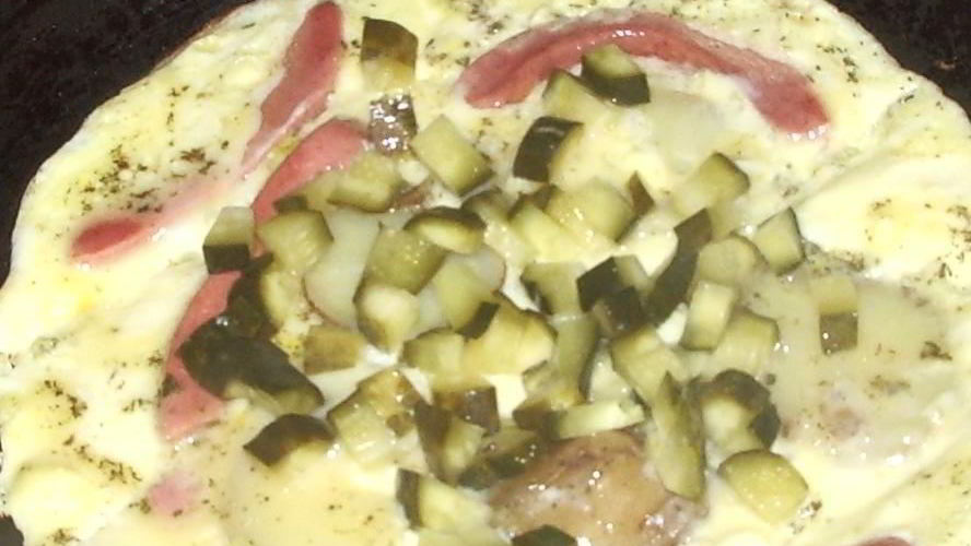 Рецепт яичницы с огурцами