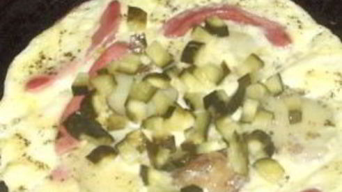 яичница с огурцами