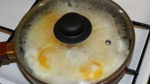 яичница с сыром плавленным